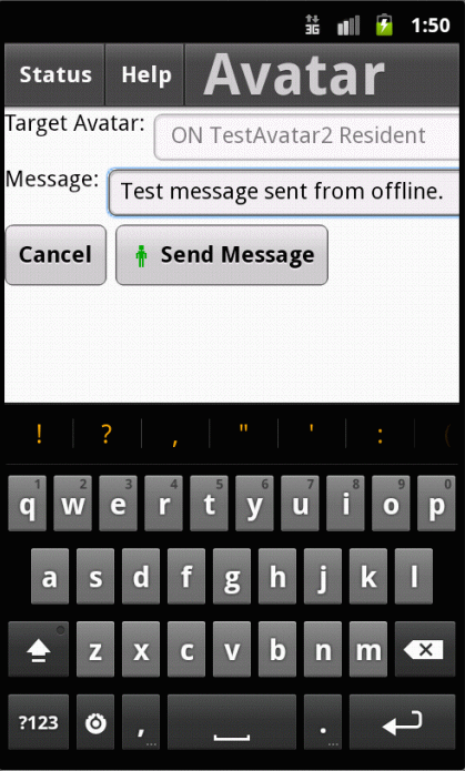 Android client (AvatarMessage)